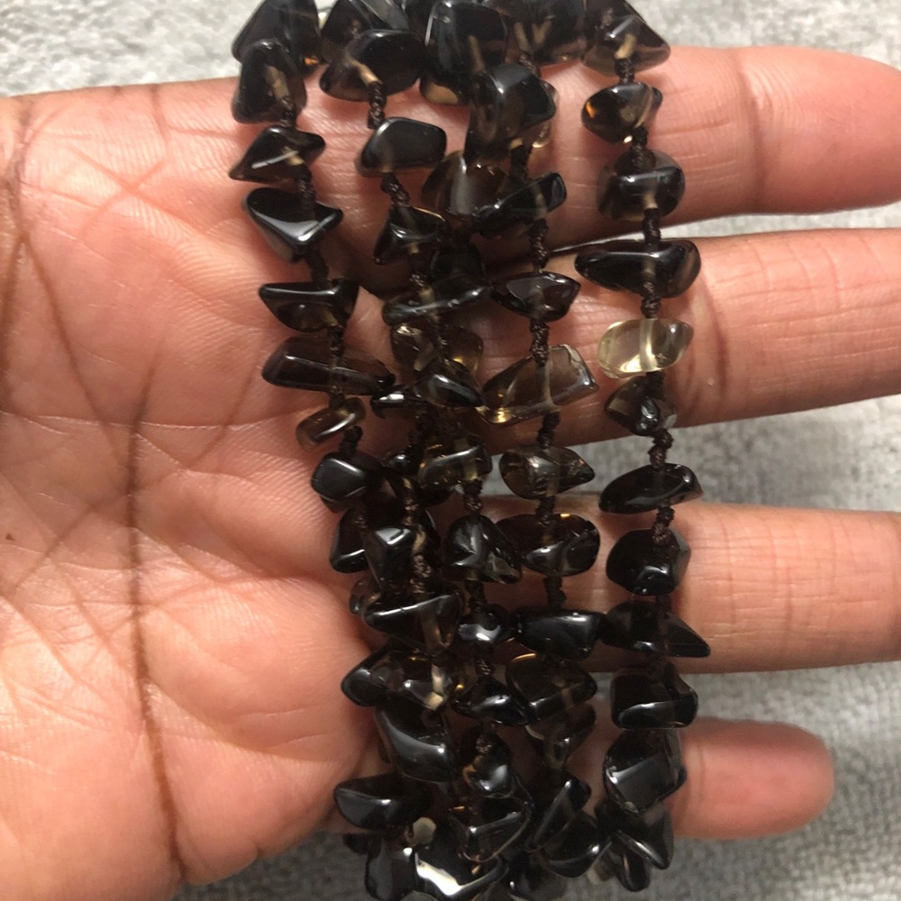 Lia Sophia black lapis bracelet